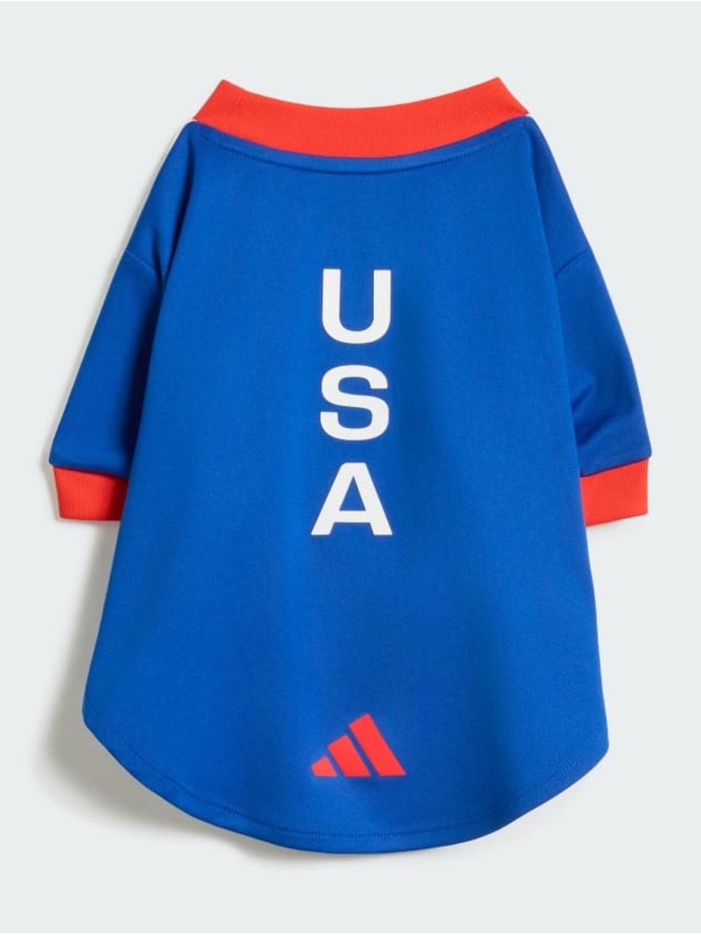 adidas Blue and Red 'USA' Athletic Pet Shirt
